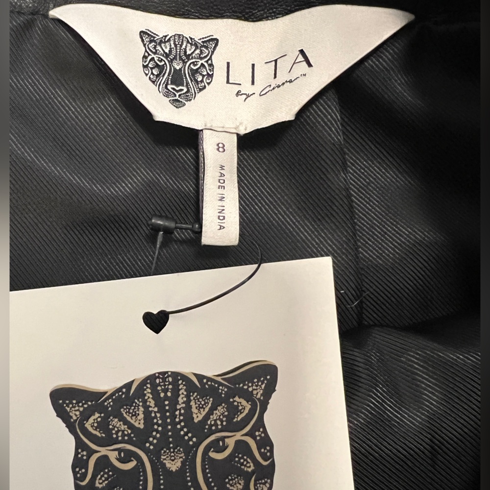NWT New Lita by Ciara sold by Revolve. Lamb leather mini skirt size 8 - Picture 7 of 9